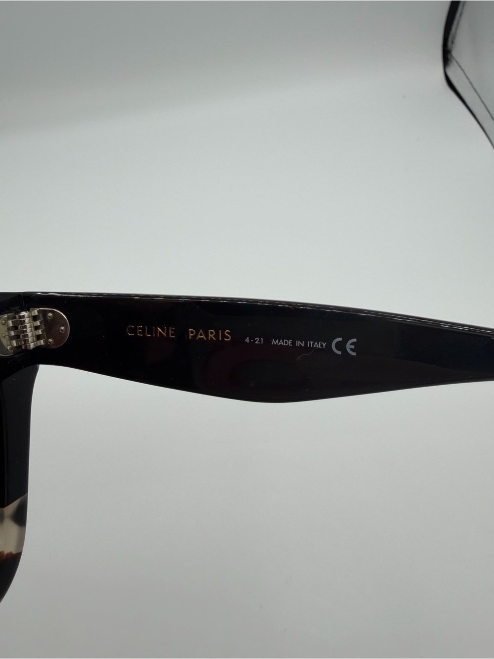 Celine CL4004IN Black Tortoise Oversized Cat Eye Sunglasses - Picture 4 of 6